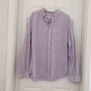 Brooks Brothers Men’s Stripped Button Down Shirt-XXL